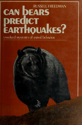 Cover of Can Bears Predict Earthquakes?