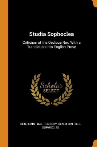 Cover of Studia Sophoclea