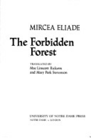 Cover of Forbidden Forest