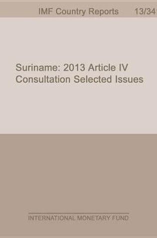 Cover of Suriname: Selected Issues