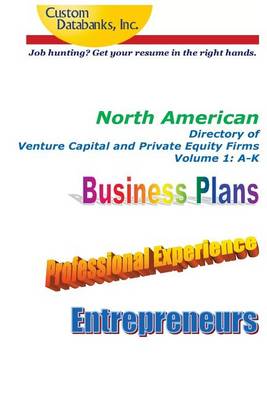 Book cover for North American Directory of Venture Capital and Private Equity Firms Volume 1