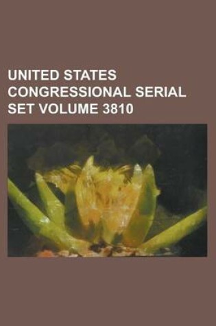Cover of United States Congressional Serial Set Volume 3810
