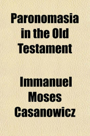 Cover of Paronomasia in the Old Testament