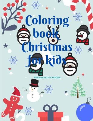 Book cover for Coloring book Christmas for kids