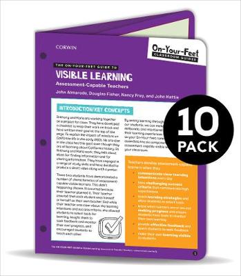 Book cover for BUNDLE: Almarode: The On-Your-Feet Guide to Visible Learning: Assessment-Capable Teachers: 10 Pack