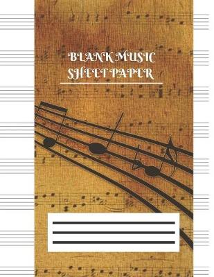 Book cover for Blank Music Sheet Paper
