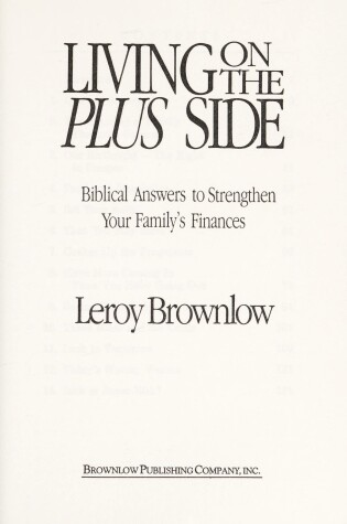 Cover of Living on the Plus Side