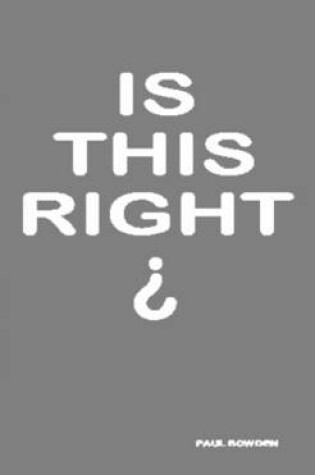 Cover of Is This Right?