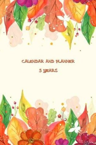 Cover of Calendar and Planner 5 Years