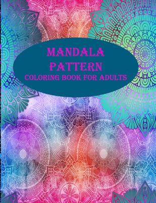 Book cover for Mandala pattern coloring book for adults