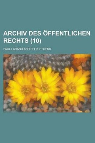 Cover of Archiv Des Ffentlichen Rechts (10)