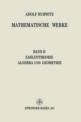 Book cover for Mathematische Werke