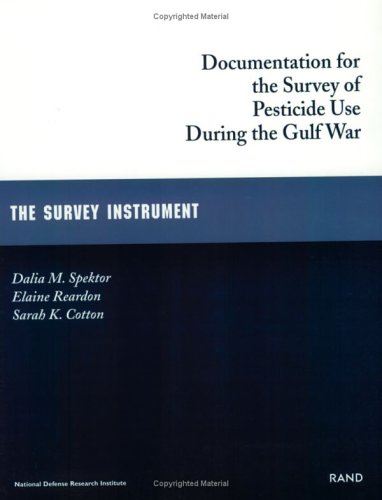 Book cover for Documentation for the Survey of Pesticide Use During the Gulf War