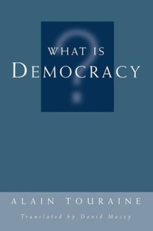 Cover of What Is Democracy?