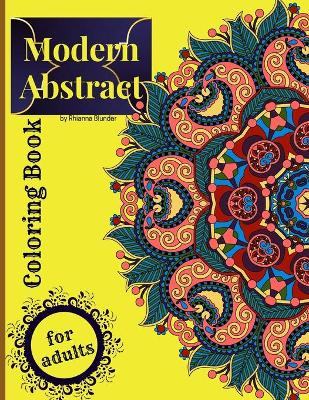 Book cover for Modern abstract coloring book for adults