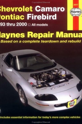 Cover of Chevrolet Camaro & Pontiac Firebird Automotive Repair Manual