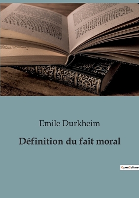 Book cover for Définition du fait moral