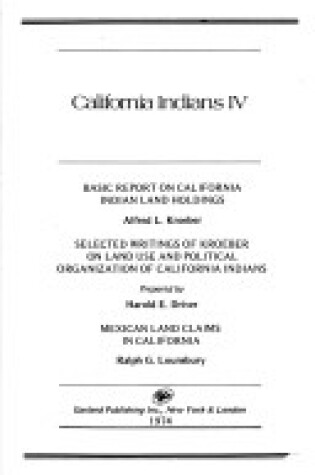 Cover of Cal Indians IV