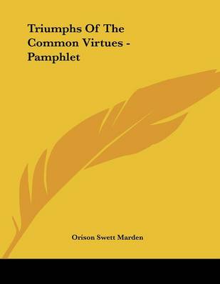 Book cover for Triumphs of the Common Virtues - Pamphlet