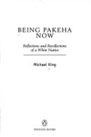 Cover of Being Pakeha Now