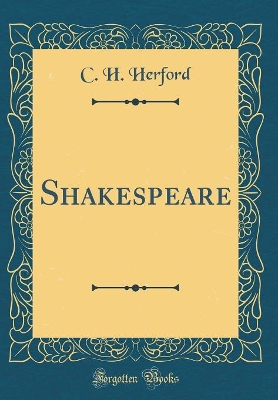 Book cover for Shakespeare (Classic Reprint)