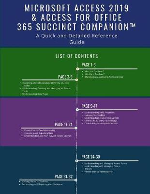 Book cover for Microsoft Access 2019 & Access for Office 365 Succinct Companion(TM)