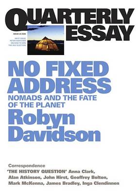 Book cover for Quarterly Essay 24 No Fixed Address