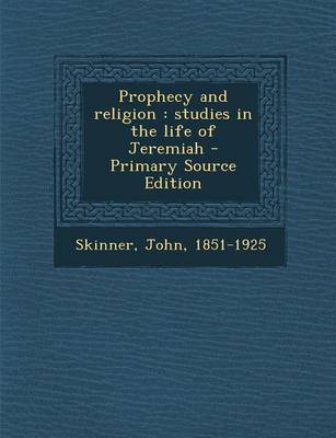 Book cover for Prophecy and Religion