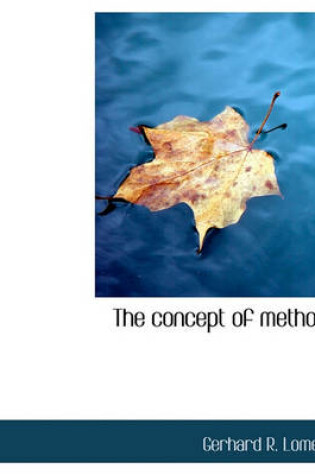 Cover of The Concept of Method