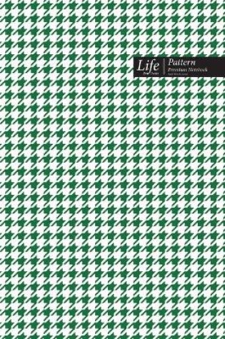 Cover of Checkered II Pattern Composition Notebook, Stylish Portable Write-In Journal, 144 Sheets Green Cover