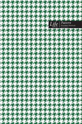 Book cover for Checkered II Pattern Composition Notebook, Stylish Portable Write-In Journal, 144 Sheets Green Cover