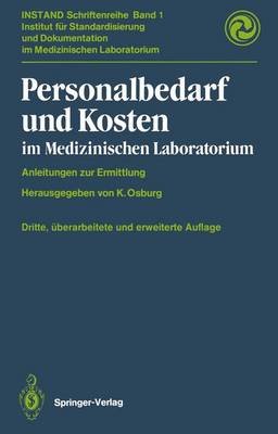 Cover of Personalbedarf Und Kosten Im Medizinischen Laboratorium