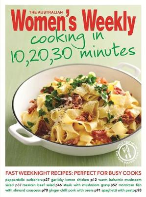 Book cover for Cooking in 10, 20, 30 Minutes