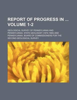 Book cover for Report of Progress in Volume 1-2