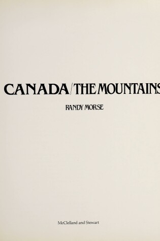 Cover of Canada's Mountains