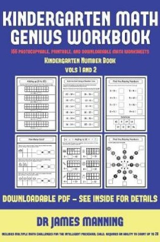 Cover of Kindergarten Number Book (Kindergarten Math Genius)