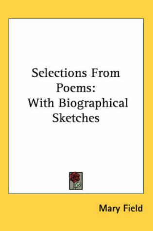 Cover of Selections from Poems