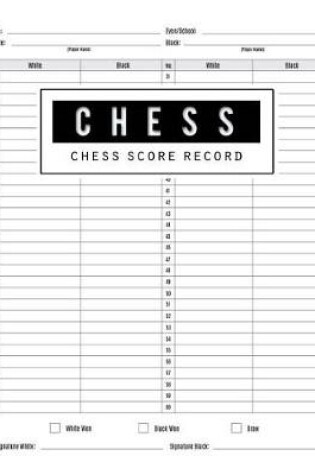 Cover of Chess Score Record