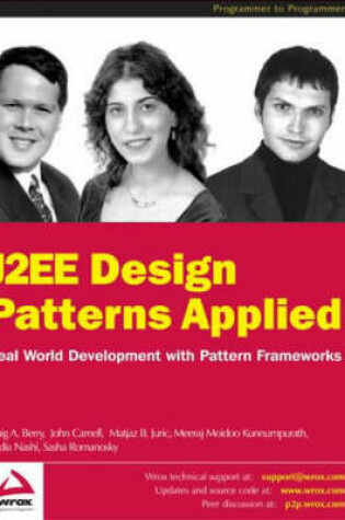 Cover of J2EE Design Patterns Applied