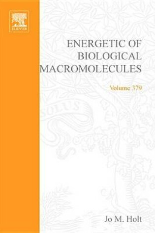 Cover of Energetics of Biological Macromolecules, Part D