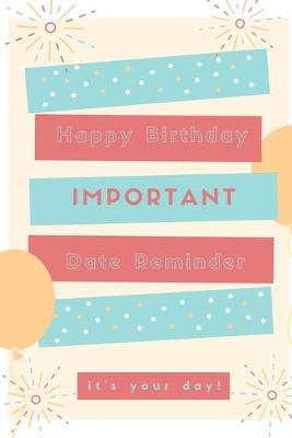 Book cover for The Birthday Book Important Date Reminder