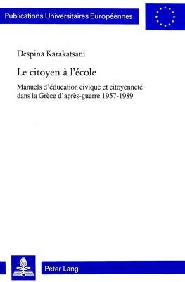 Cover of Le Citoyen A L'Ecole