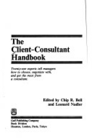 Cover of Client-Consultant Handbook