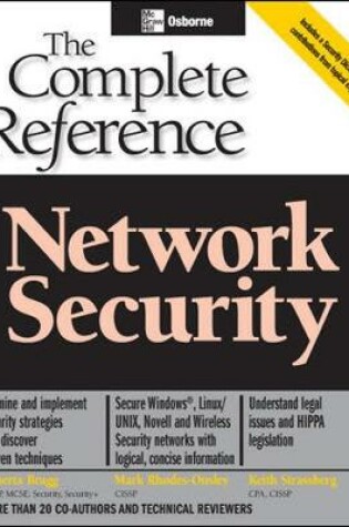 Cover of Network Security: The Complete Reference