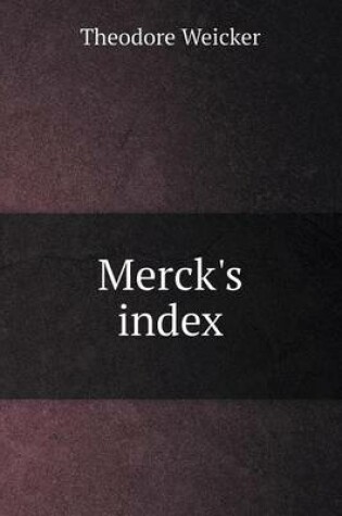 Cover of Merck's index