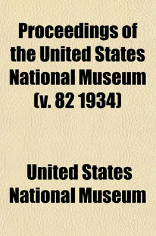 Cover of Proceedings of the United States National Museum (V. 82 1934)