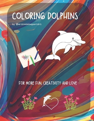 Book cover for Coloring Book Dolphins for Kids