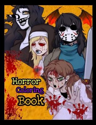 Book cover for Horror Coloring Book