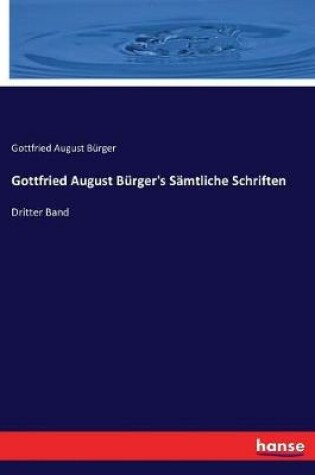 Cover of Gottfried August Bürger's Sämtliche Schriften