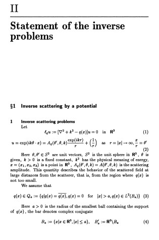 Cover of Multidimensional Inverse ScatteringProblems